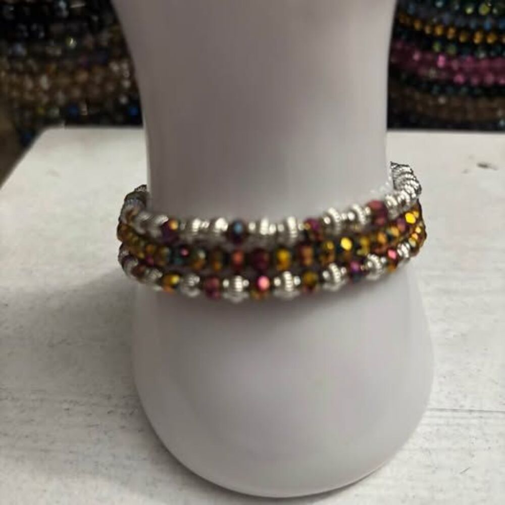 Handmade Beaded Stretch Bracelet Stack 0250